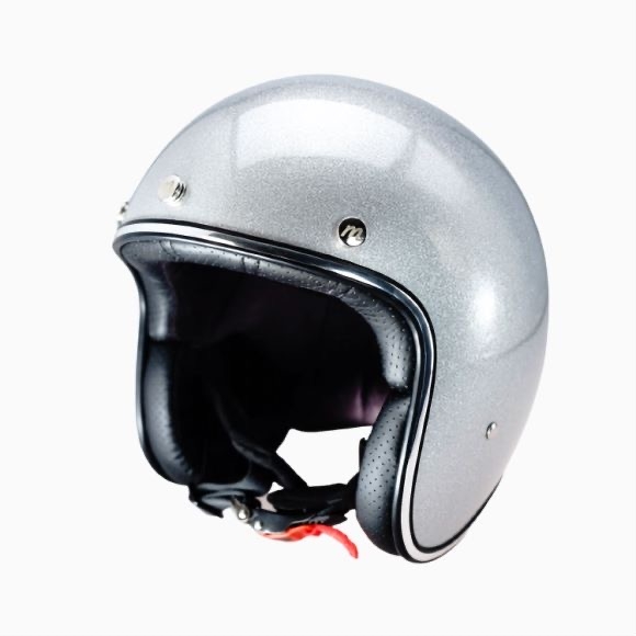 Gris plateado retro de encargo de los cascos protectores del casco de moto del OEM